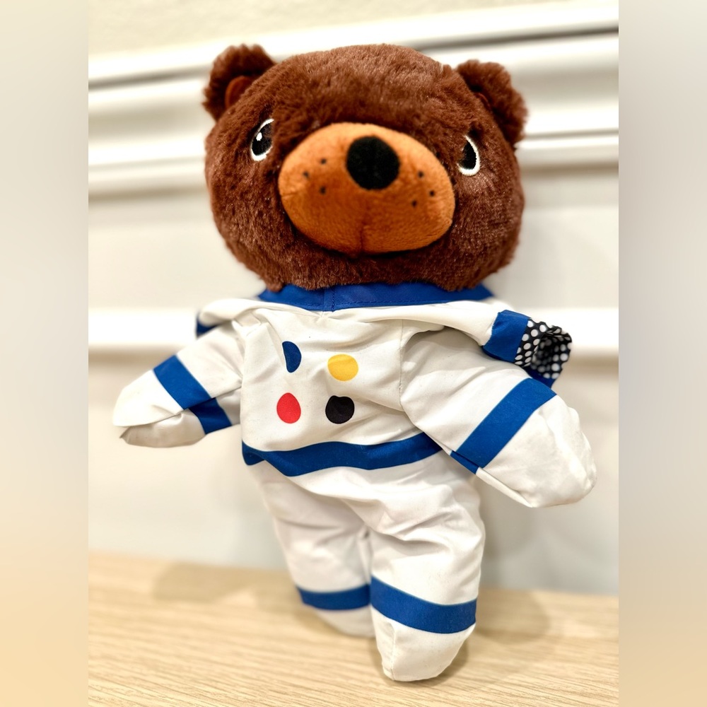 NEW Cute AFTONSPARV Soft toy with astronaut suit 11” IKEA